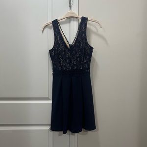 NWT Speechless Navy Blue Lace Dress Size Small $59